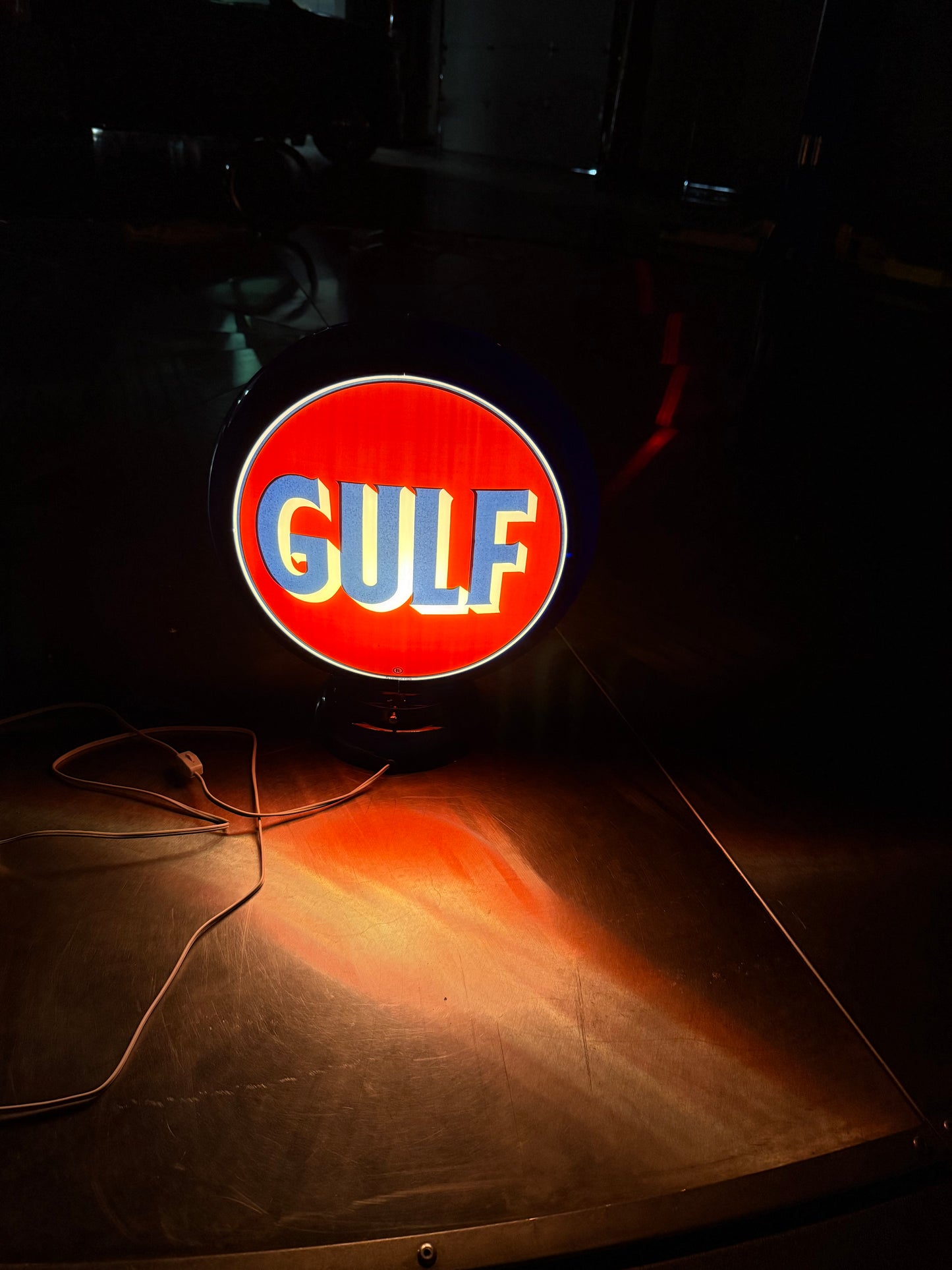 Free Standing Reproduction Gulf Globe