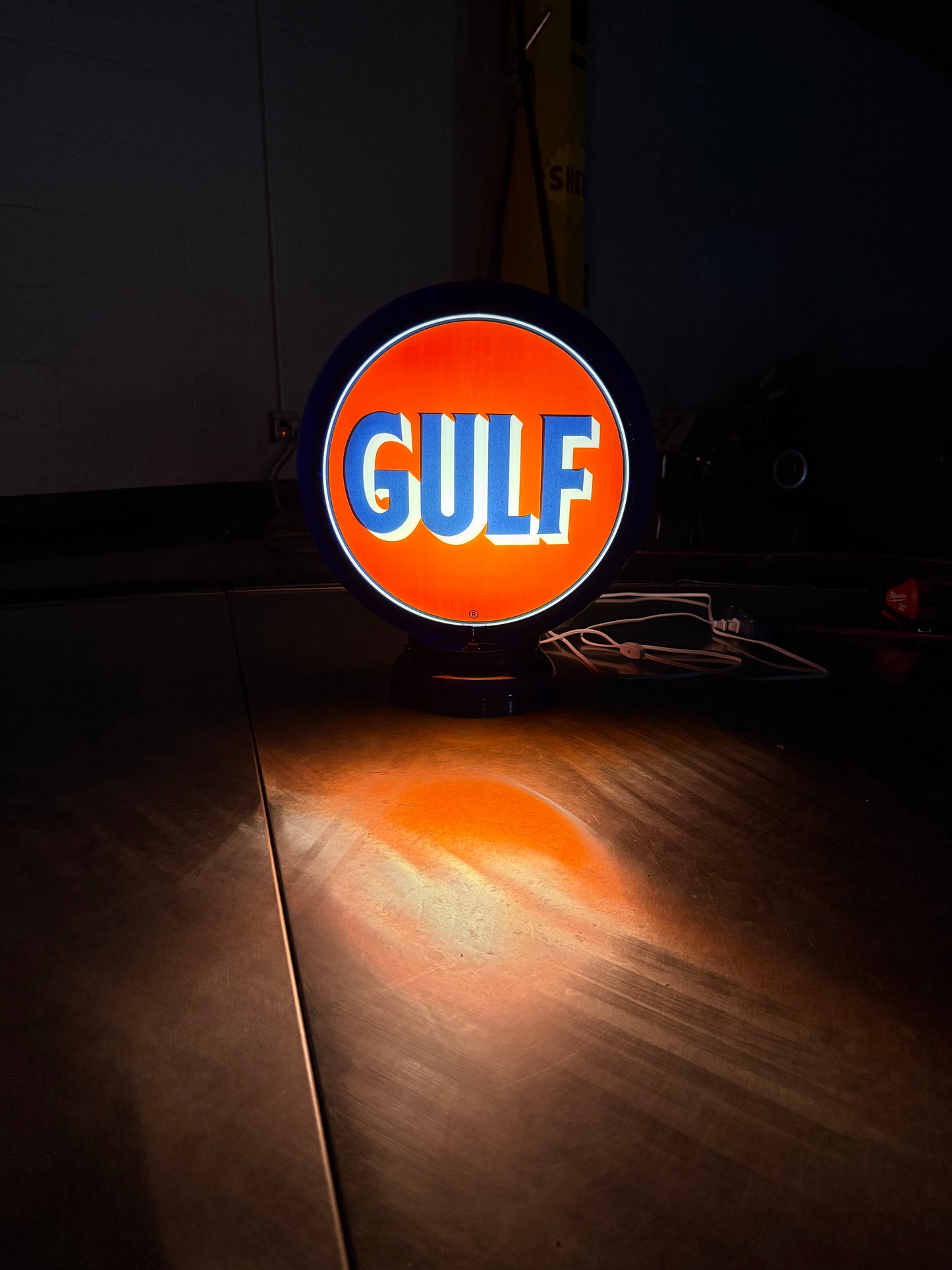 Free Standing Reproduction Gulf Globe
