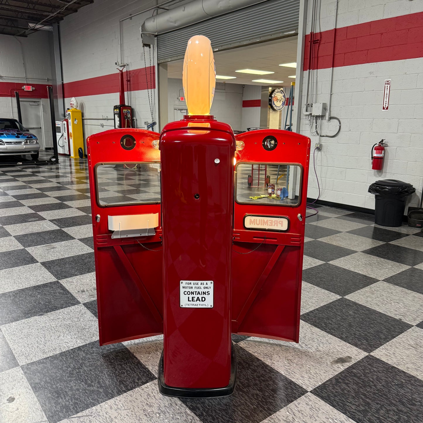 Original & Restored - 1940's era Bennett Gas Pump