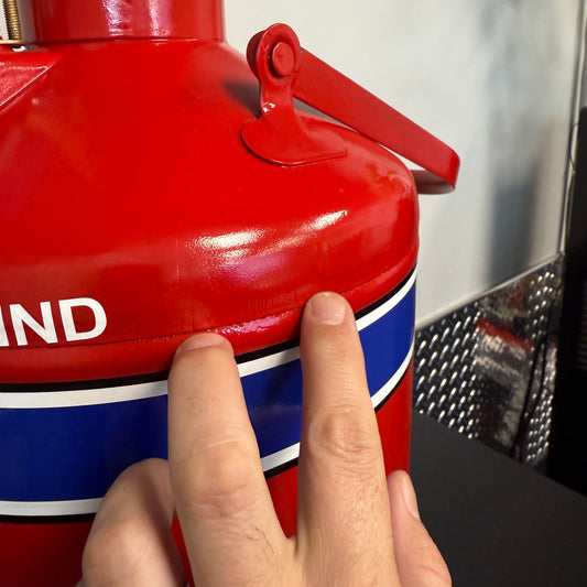 Brookins Vintage 5 Gallon Gas Can Refinished - Standard Oil Company Theme
