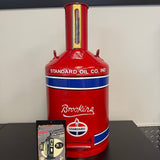 Brookins Vintage 5 Gallon Gas Can Refinished - Standard Oil Company Theme
