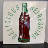 Vintage Porcelain Sign - Coca Cola Bottle