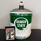 Vintage Quaker State 5 Gallon Oil Motor Jug