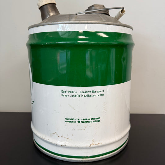 Vintage Quaker State 5 Gallon Oil Motor Jug