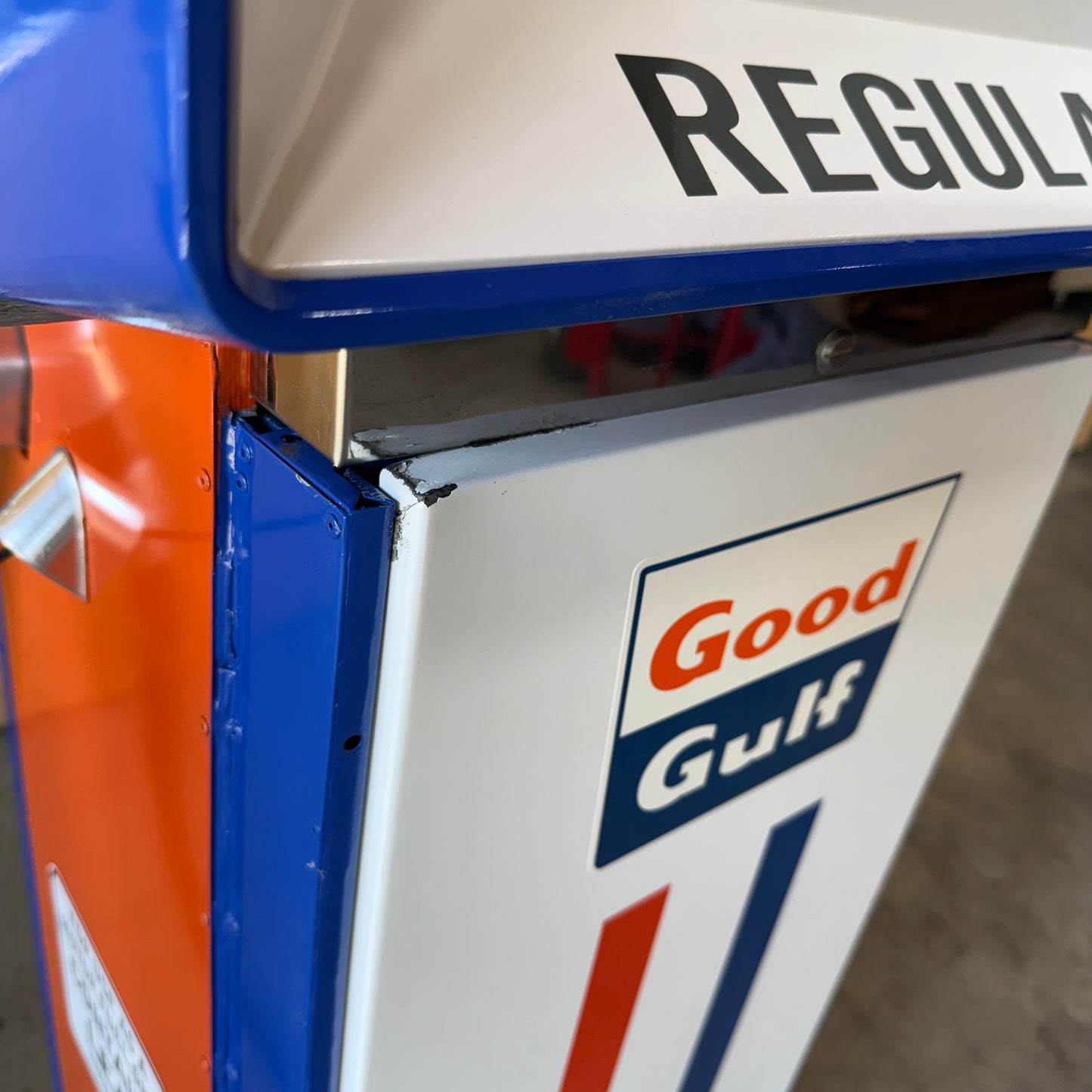Vintage 1972 Gulf Oil Gas Pump - Restored