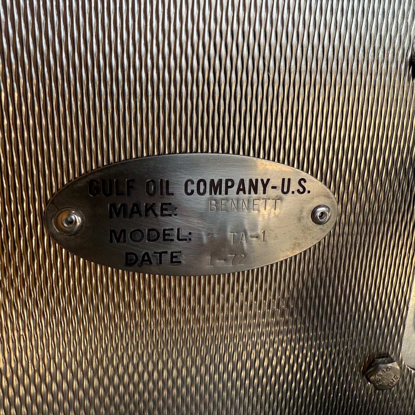 Vintage 1972 Gulf Oil Gas Pump - Restored