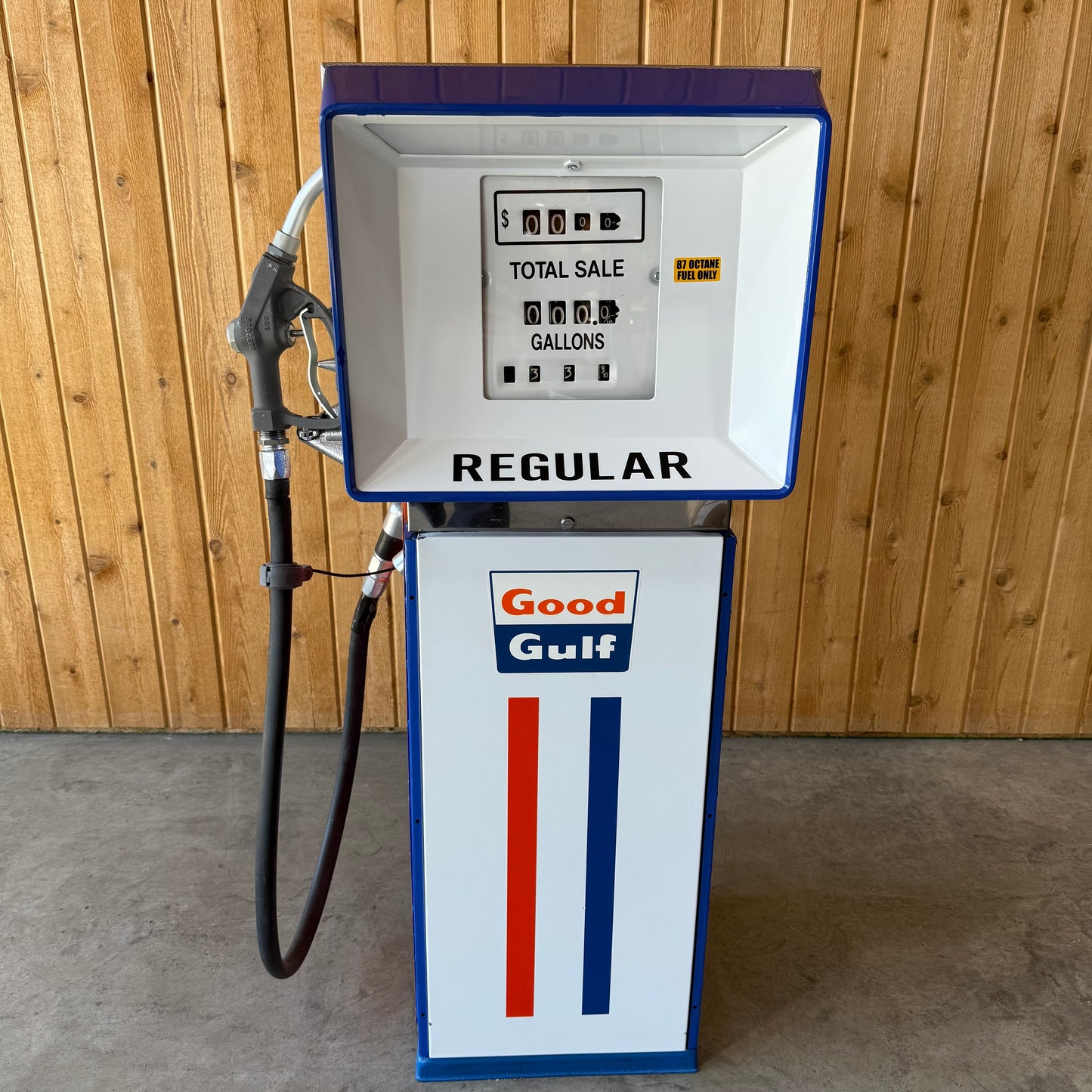 Vintage 1972 Gulf Oil Gas Pump - Restored