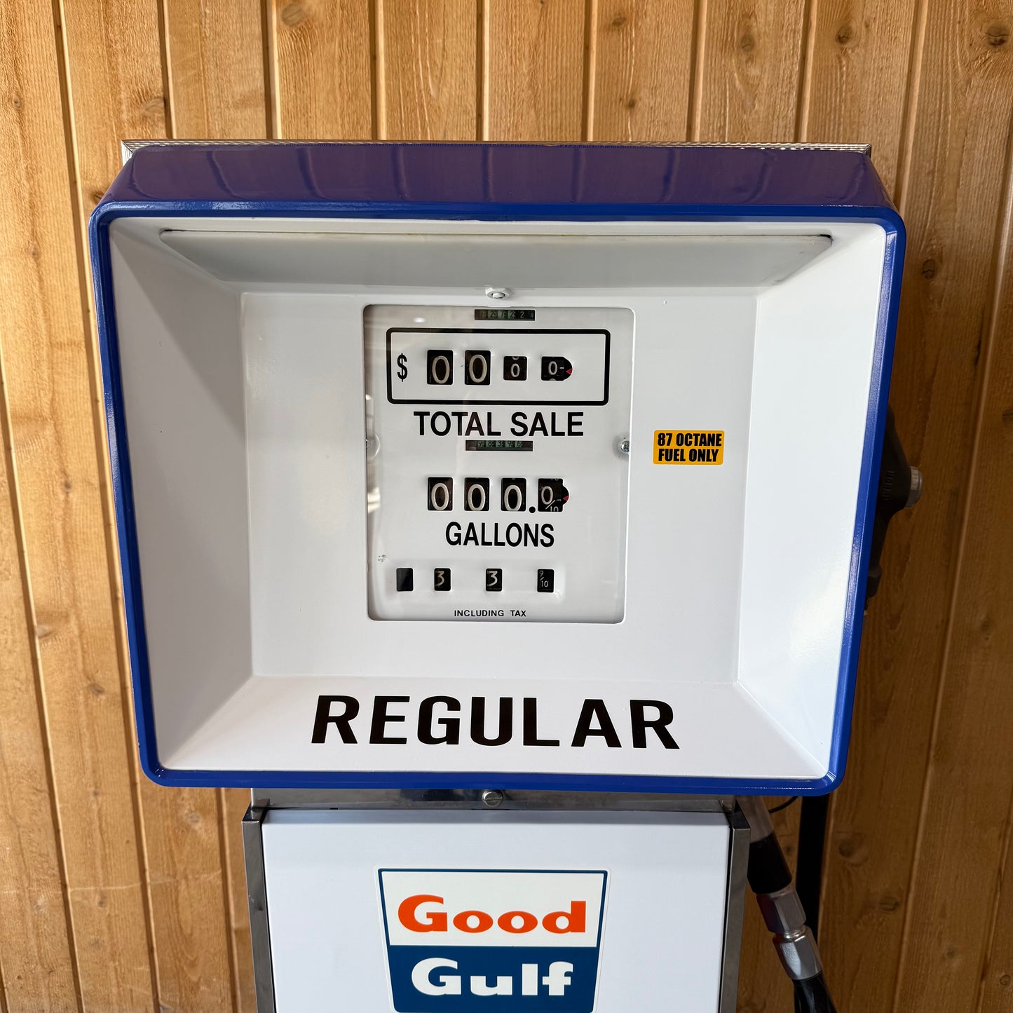 Vintage 1972 Gulf Oil Gas Pump - Restored