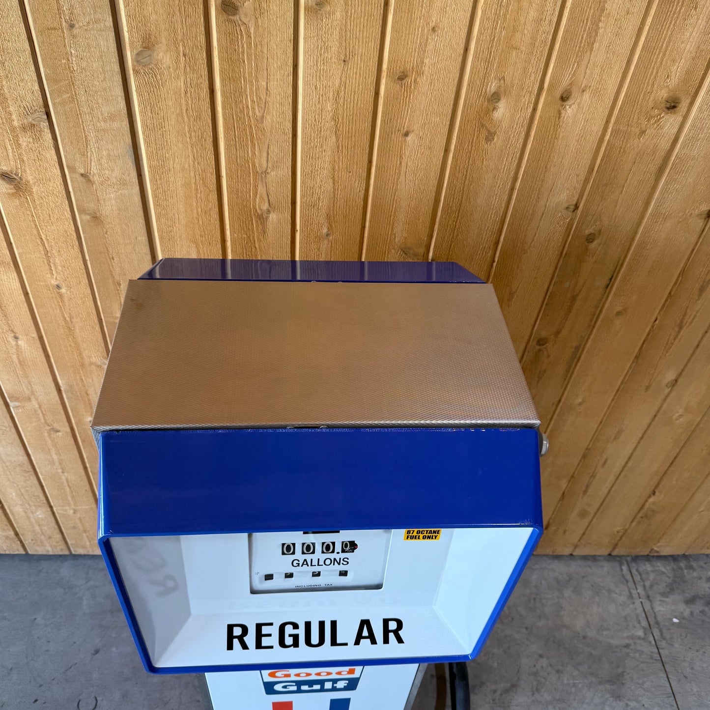 Vintage 1972 Gulf Oil Gas Pump - Restored