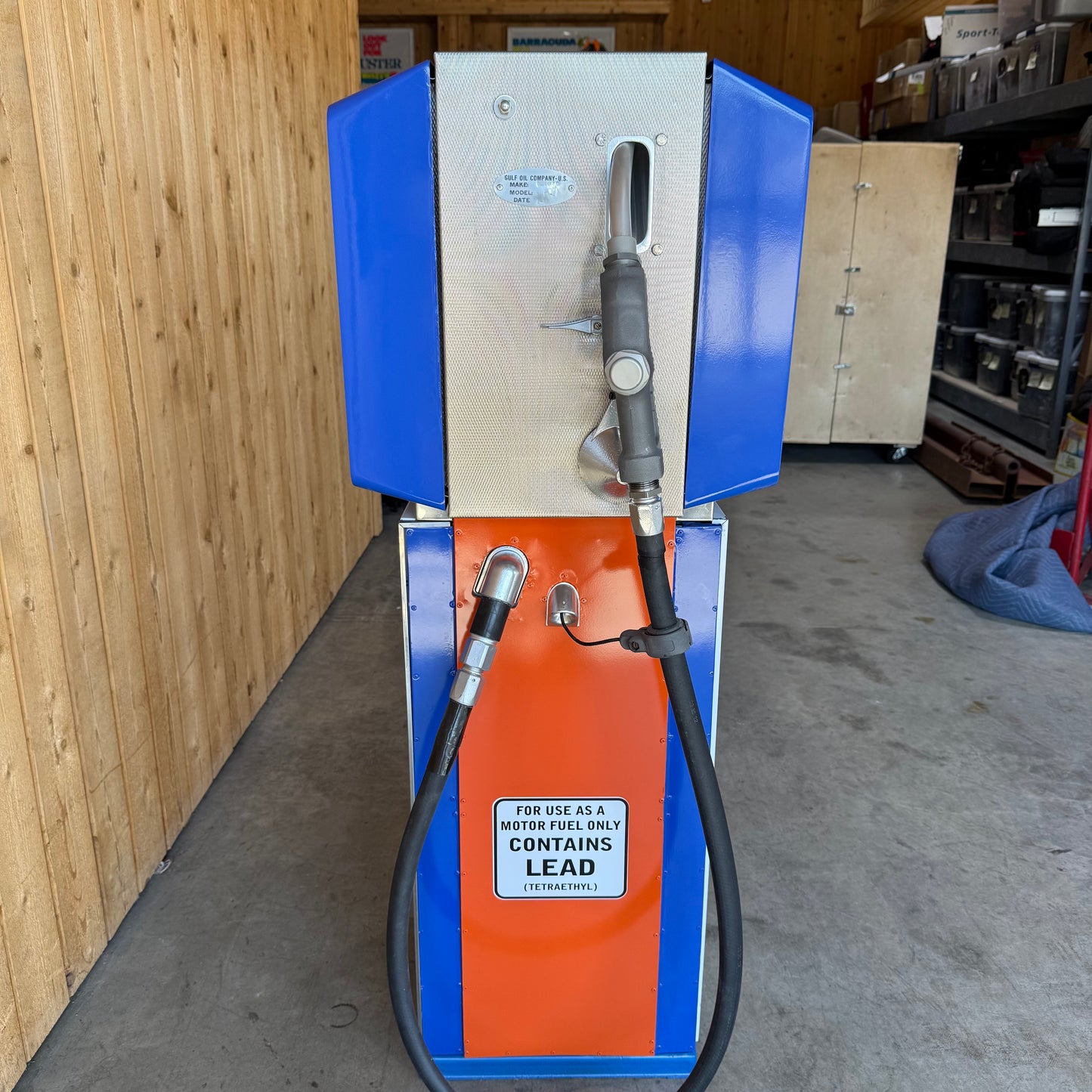 Vintage 1972 Gulf Oil Gas Pump - Restored