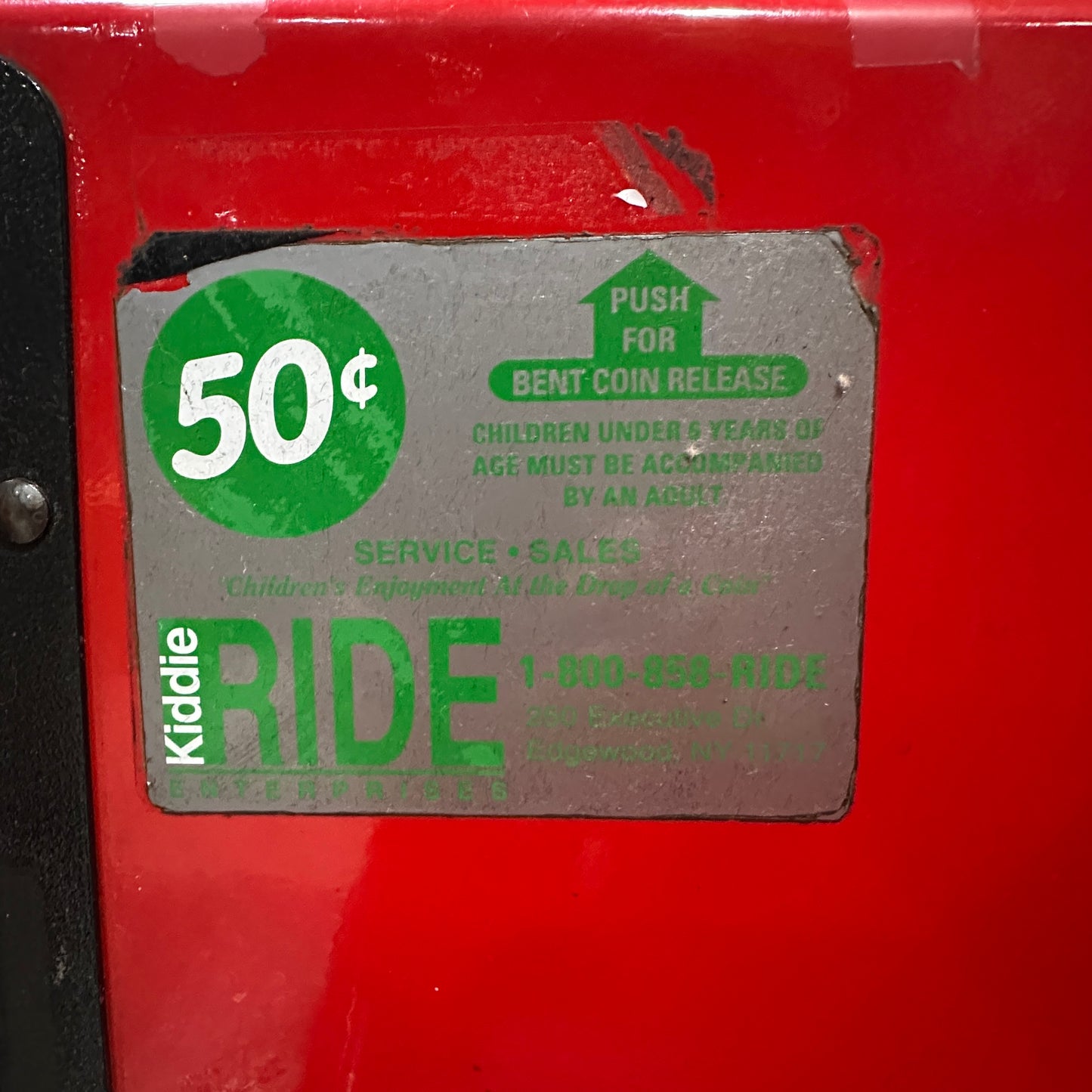 Sesame Street Fire Truck Kiddie Ride