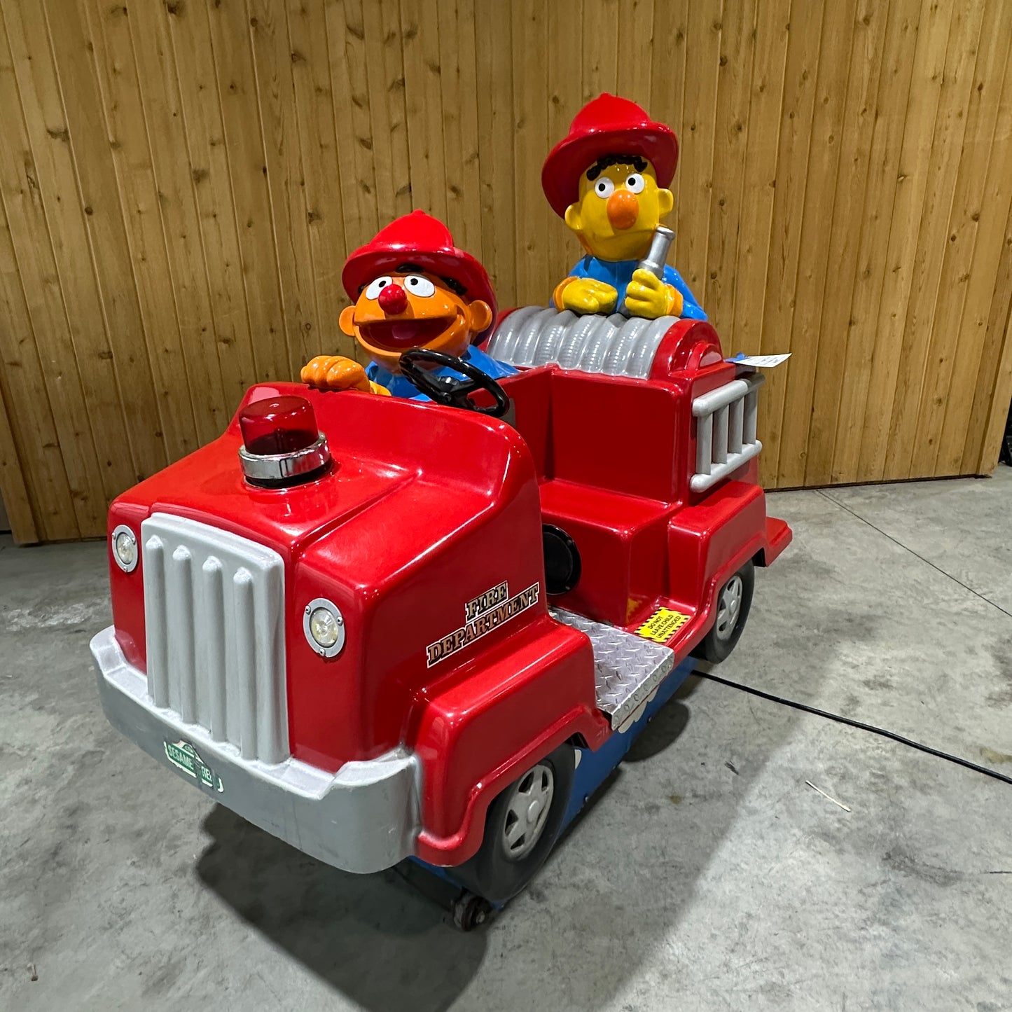 Sesame Street Fire Truck Kiddie Ride