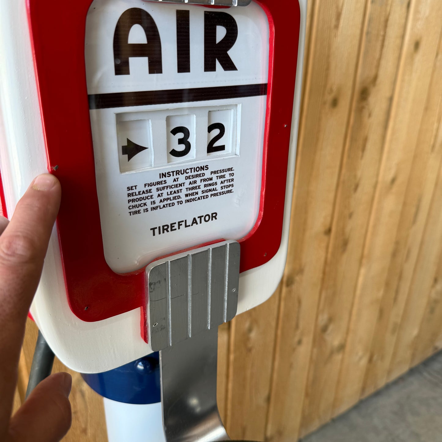 Wooden Standard Tire Flator Air Meter