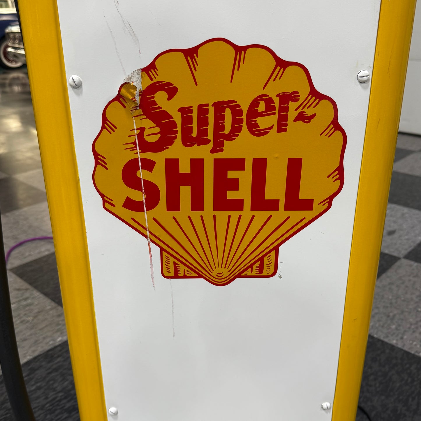 Restored Gilbert & Barker 105 Clock Face Gas Pump