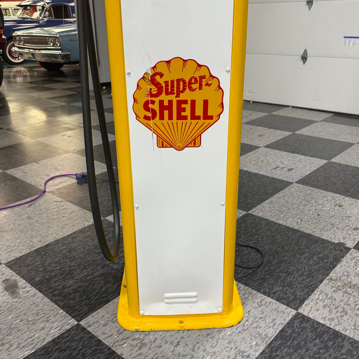 Restored Gilbert & Barker 105 Clock Face Gas Pump