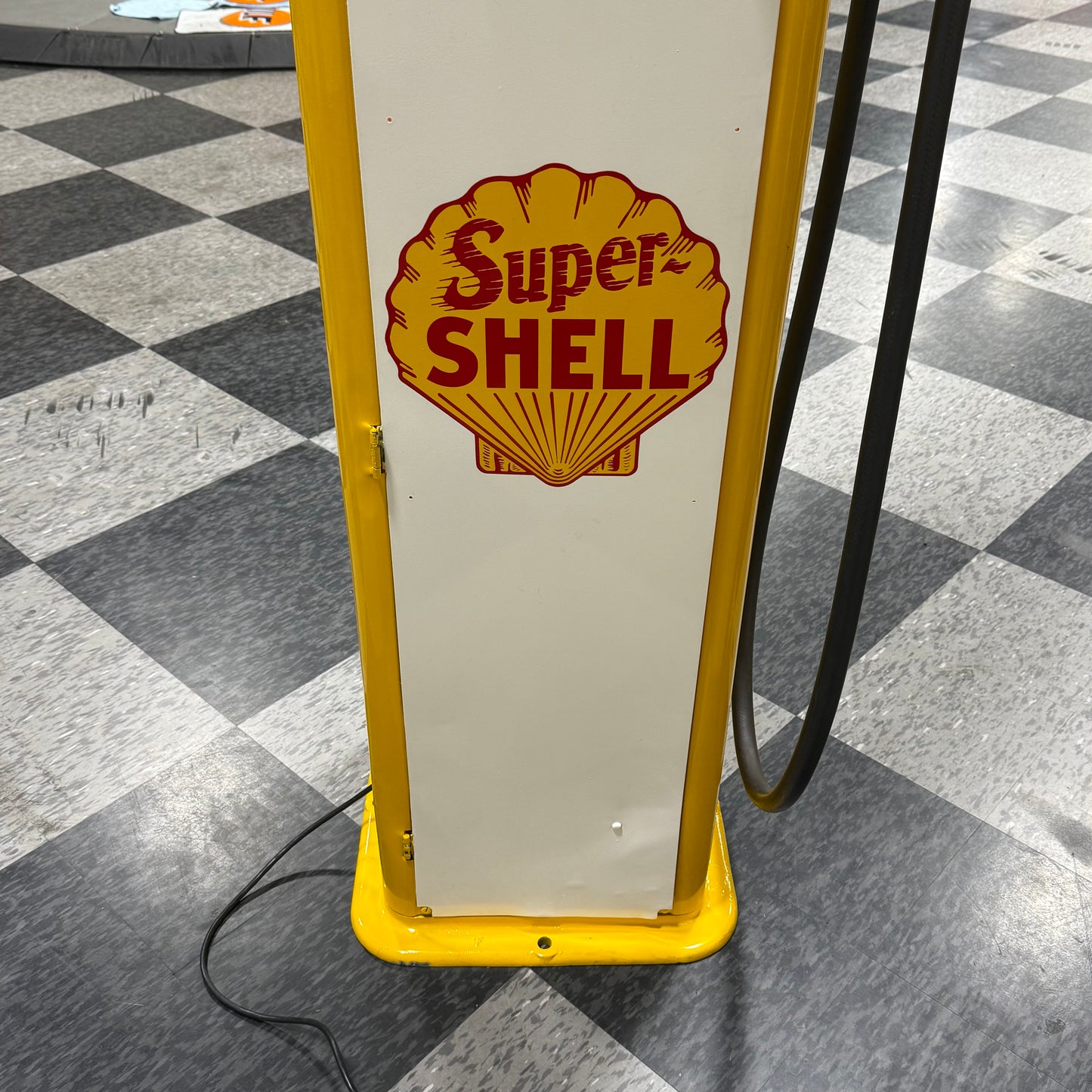 Restored Gilbert & Barker 105 Clock Face Gas Pump