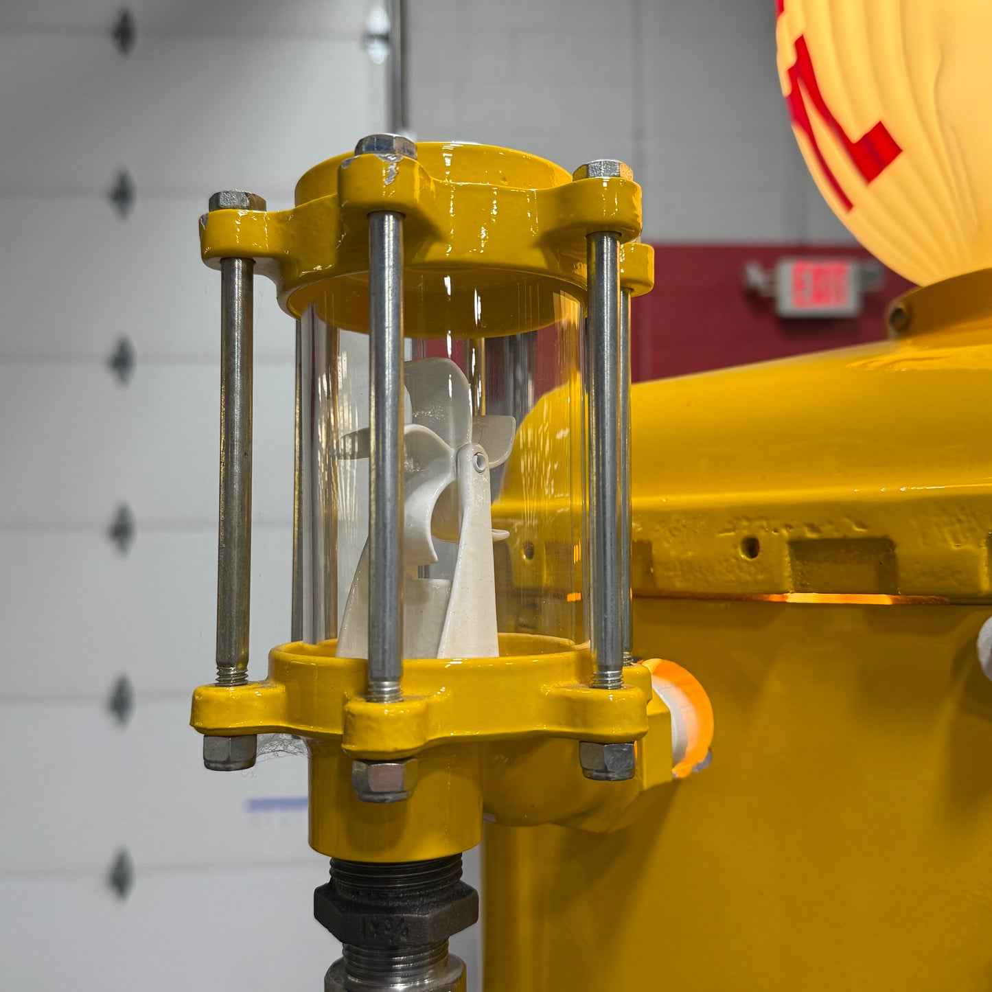 Restored Gilbert & Barker 105 Clock Face Gas Pump