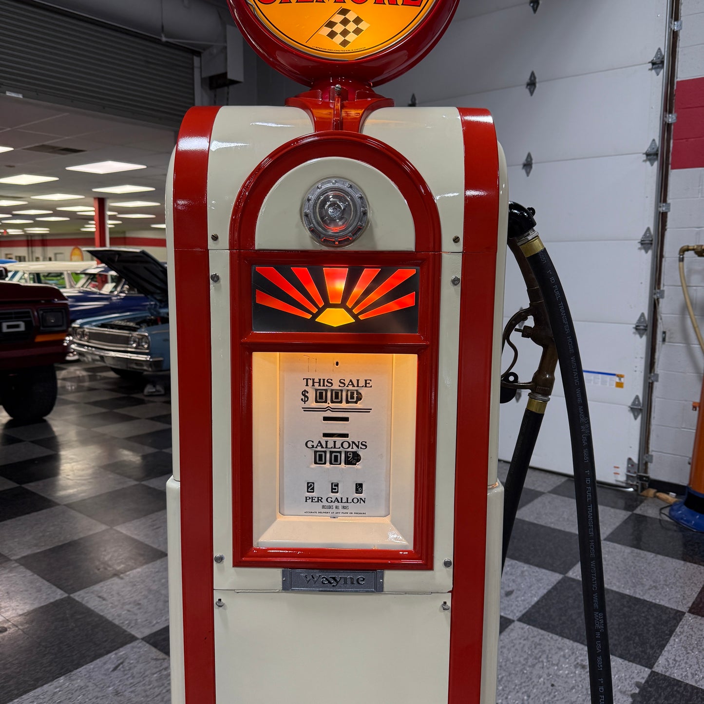 Restored Wayne 60 Gas Pump - Gilmore Colors
