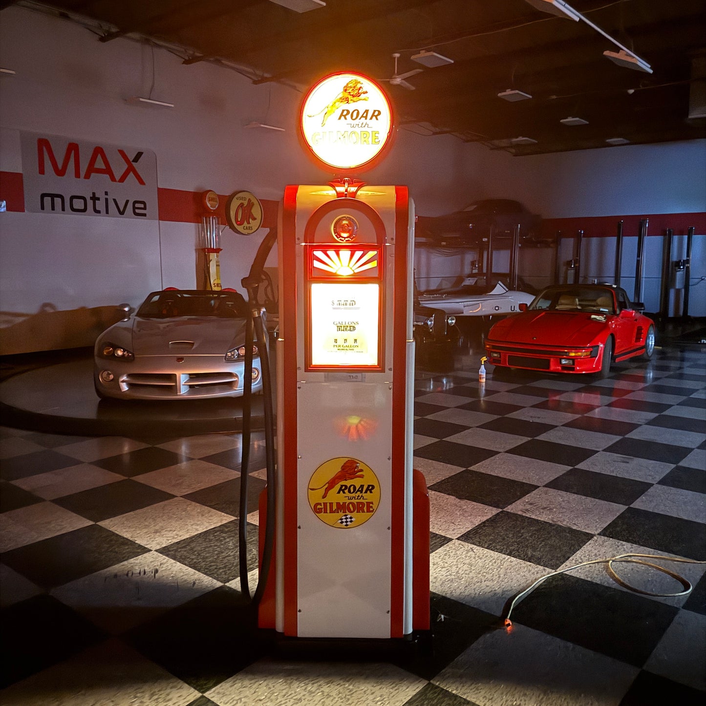 Restored Wayne 60 Gas Pump - Gilmore Colors
