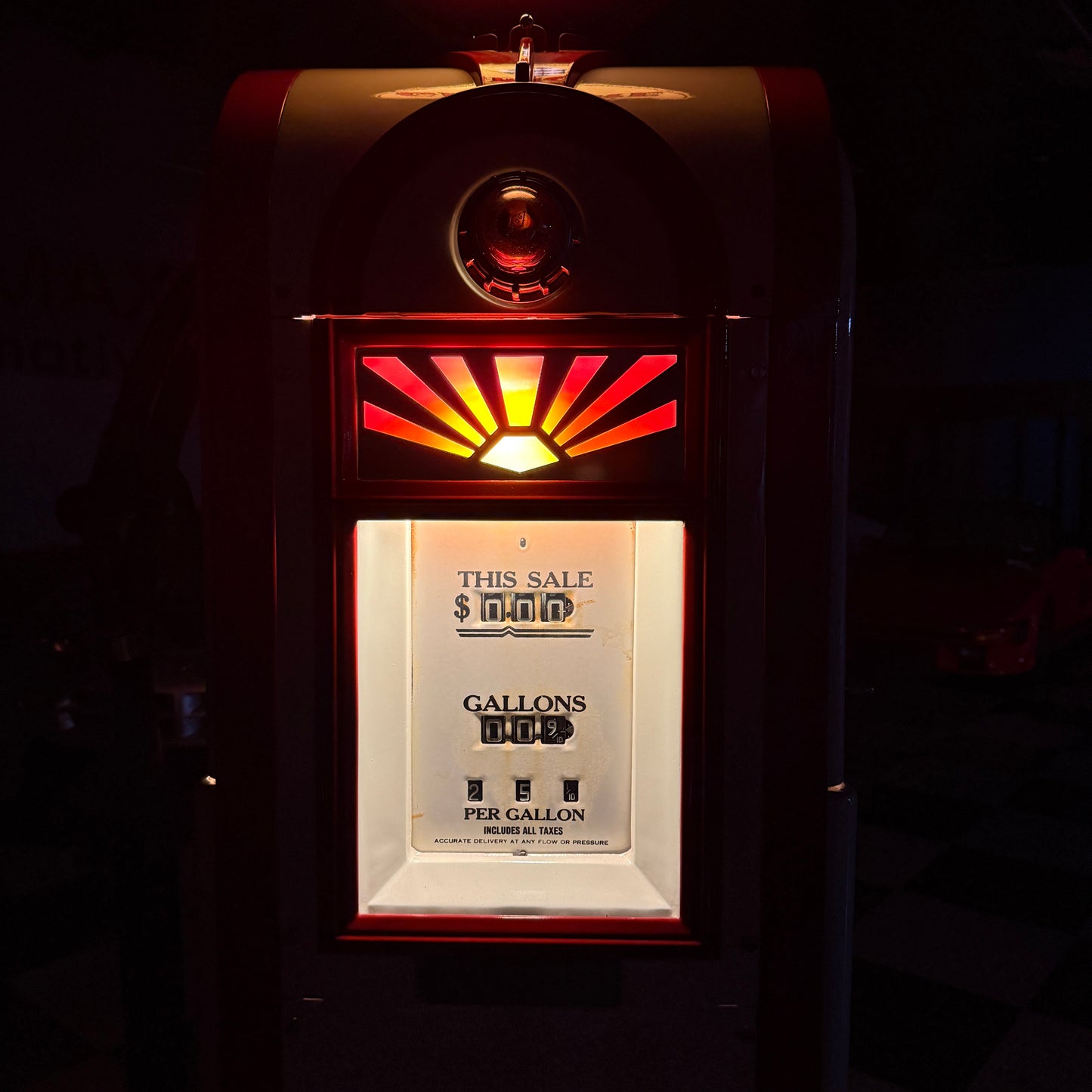 Restored Wayne 60 Gas Pump - Gilmore Colors