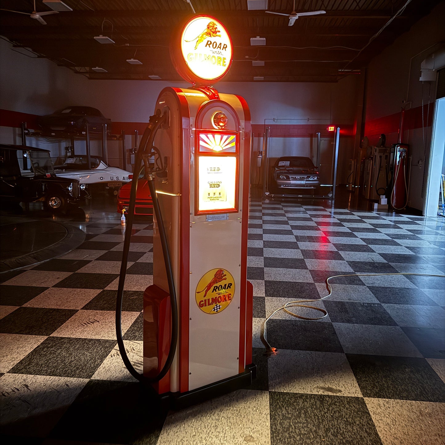 Restored Wayne 60 Gas Pump - Gilmore Colors