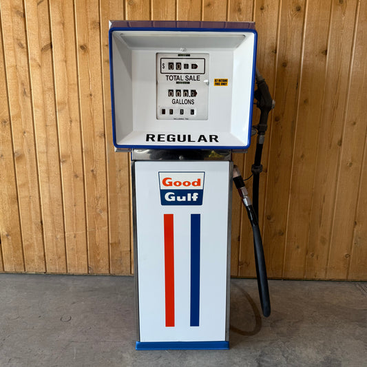 Vintage 1972 Gulf Oil Gas Pump - Restored