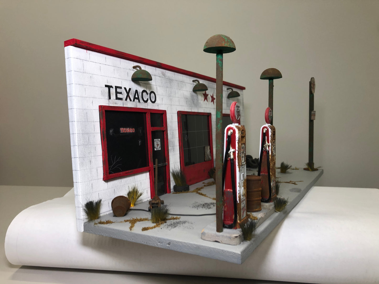 Abandoned Texaco Gas Station Front