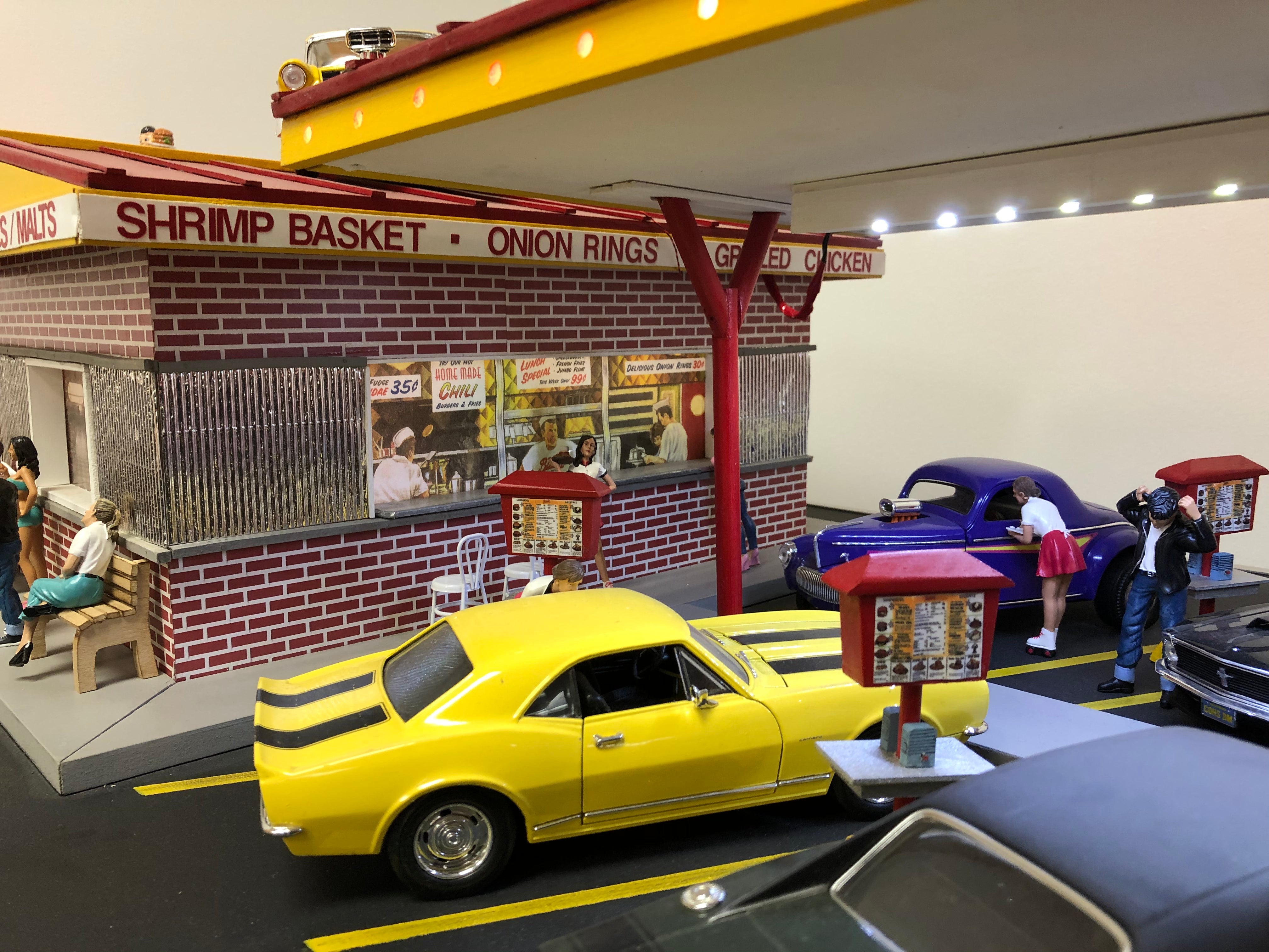 ミニカー American Diorama 1:24 Burger Stand Diora ミニカー American Diorama 1:24 Burger Stand Diora American Diorama