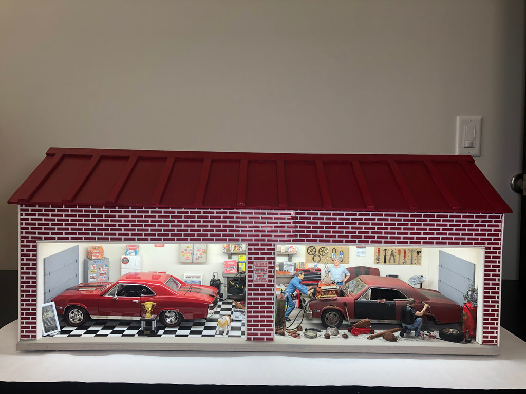 Before & After - Chevelle Garage Diorama