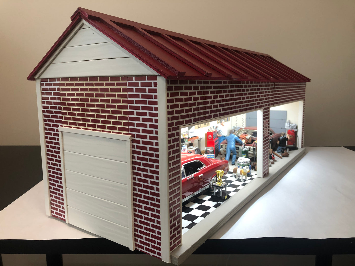 Before & After - Chevelle Garage Diorama