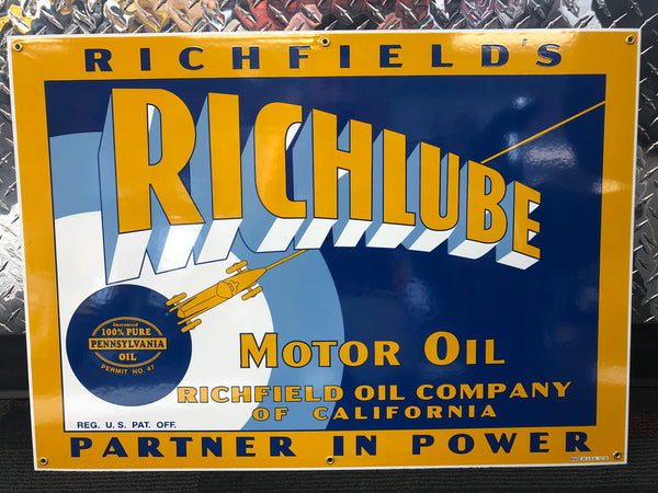 Richlube Oil Sign