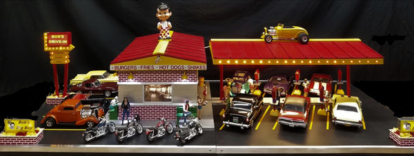 Bob's Drive in Diner - Light Up Diorama